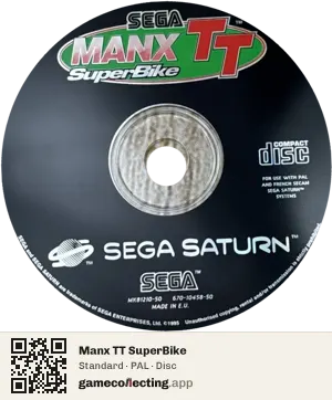 Manx TT SuperBike Sega Saturn, PAL disc