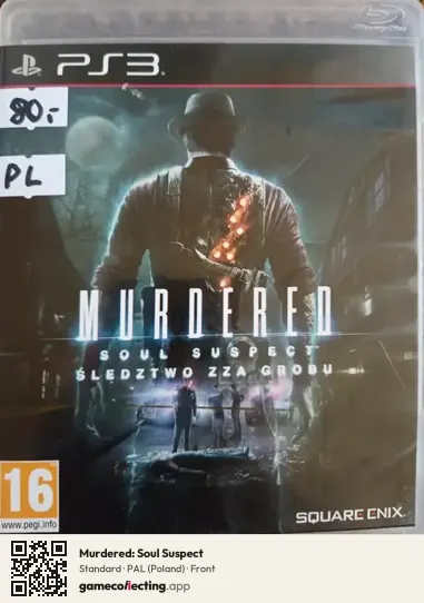 Murdered: Soul Suspect PlayStation 3, Poland box front