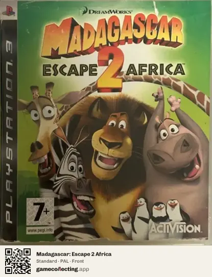 Madagascar: Escape 2 Africa PlayStation 3, PAL box front