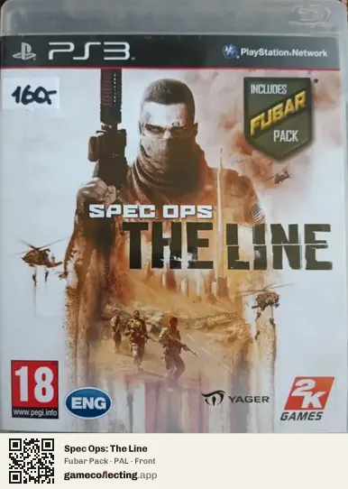 Spec Ops: The Line PlayStation 3, PAL box front