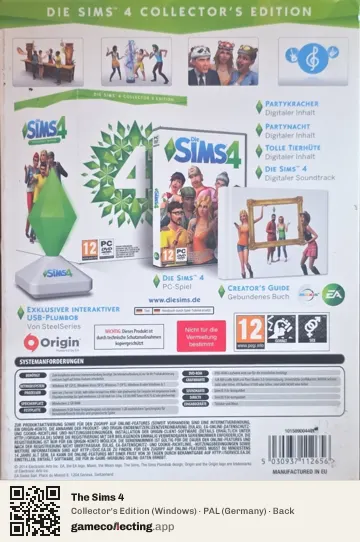 The Sims 4 Computer, Germany box back