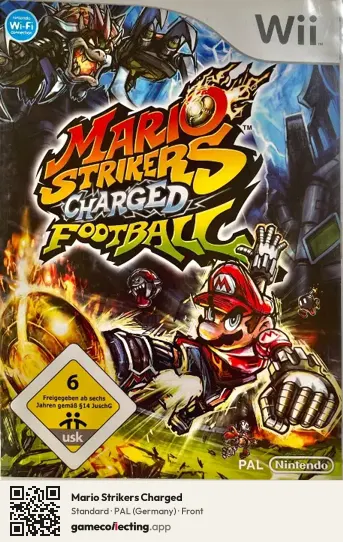 Mario Strikers Charged Nintendo Wii, Germany box front