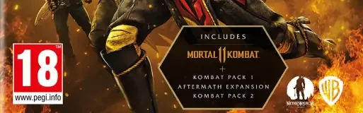 Mortal Kombat 11, the PEGI square on its front