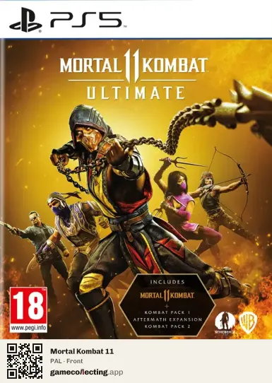 Mortal Kombat 11 PlayStation 5, PAL box front