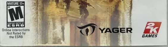 Spec Ops: The Line, the ESRB box on its front
