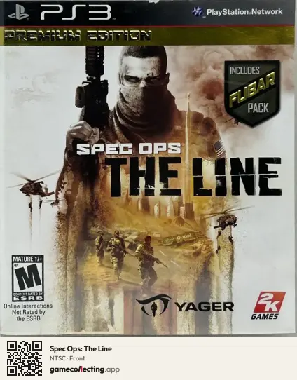 Spec Ops: The Line PlayStation 3, NTSC box front