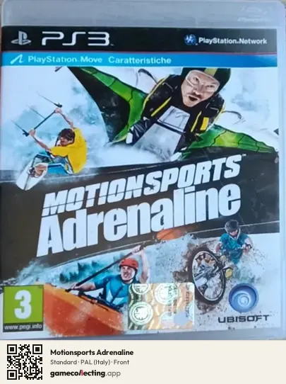 Motionsports Adrenaline PlayStation 3, Italy box front