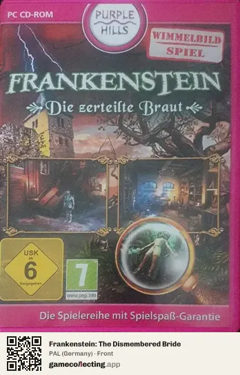 Frankenstein: The Dismembered Bride Computer, Germany box front