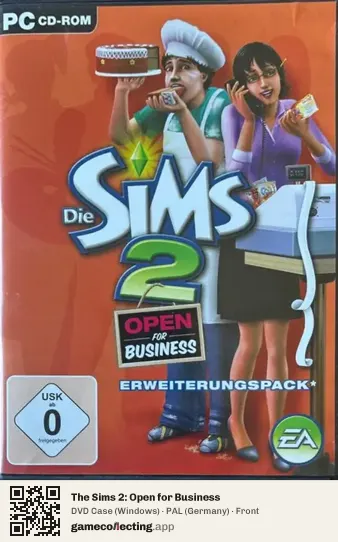 The Sims 2: Open for Business Computer, Germany box front