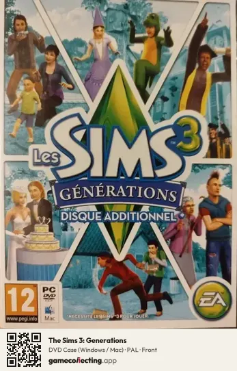 The Sims 3: Generations Computer, PAL box front