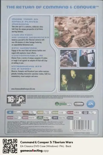 Command & Conquer 3: Tiberium Wars Computer, PAL box back