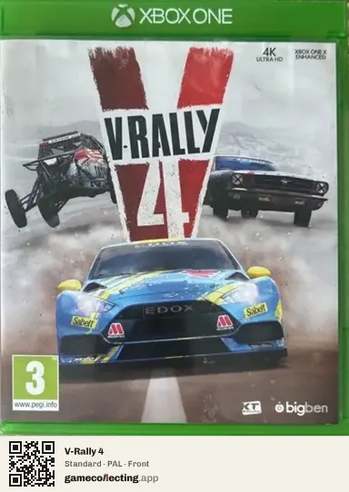 V-Rally 4 Xbox One, PAL box front
