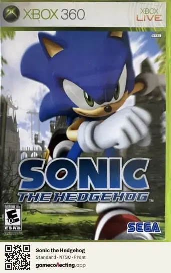 Sonic the Hedgehog Xbox 360, NTSC box front