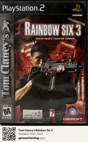 Tom Clancy's Rainbow Six 3 PlayStation 2, NTSC box front