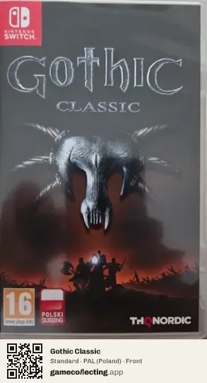 Gothic Classic Nintendo Switch, Poland box front