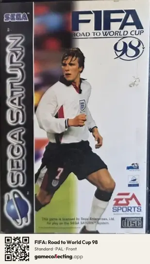FIFA: Road to World Cup 98 Sega Saturn, PAL box front