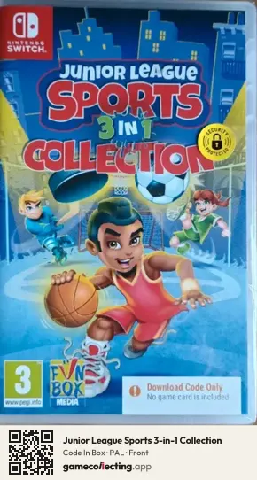 Junior League Sports 3-in-1 Collection Nintendo Switch, PAL box front