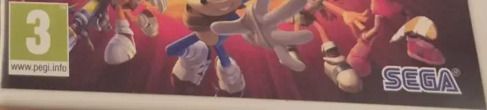 Sonic Boom: Fire & Ice, the PEGI square on its front