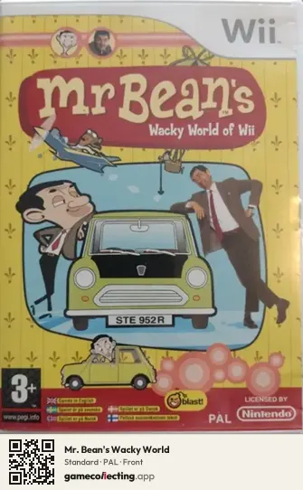 Mr. Bean's Wacky World Nintendo Wii, PAL box front