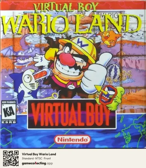 Virtual Boy Wario Land Virtual Boy, NTSC box front