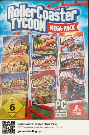 RollerCoaster Tycoon Mega-Pack Computer, Germany box front