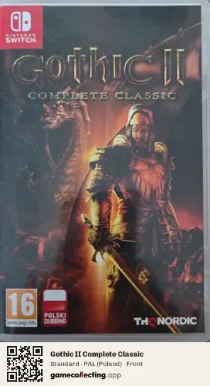 Gothic II Complete Classic Nintendo Switch, Poland box front