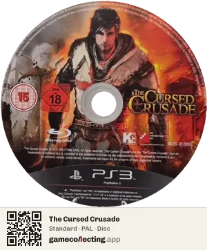 The Cursed Crusade PlayStation 3, PAL disc