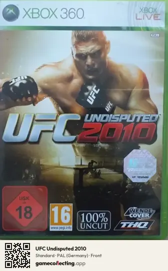 UFC Undisputed 2010 Xbox 360, Germany box front