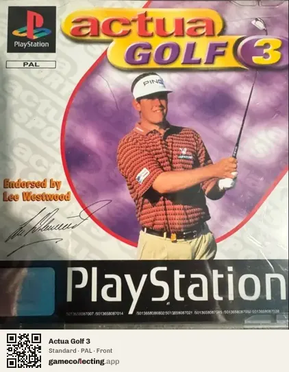 Actua Golf 3 PlayStation, PAL box front