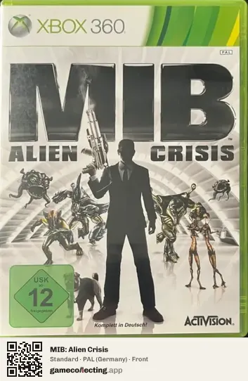 MIB: Alien Crisis Xbox 360, Germany box front
