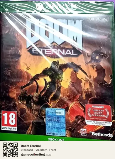 Doom Eternal Xbox One, Italy box front