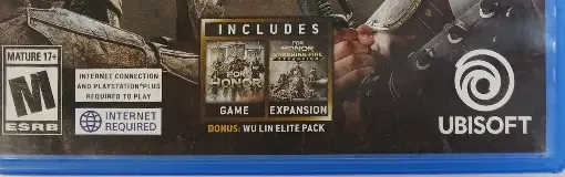 For Honor, the ESRB box on its front