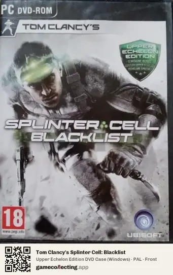 Tom Clancy's Splinter Cell: Blacklist Computer, PAL box front