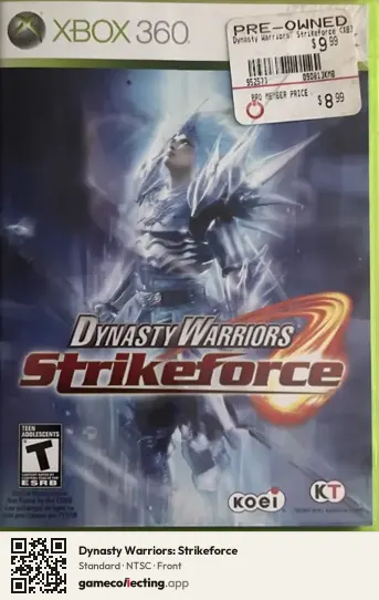 Dynasty Warriors: Strikeforce Xbox 360, NTSC box front