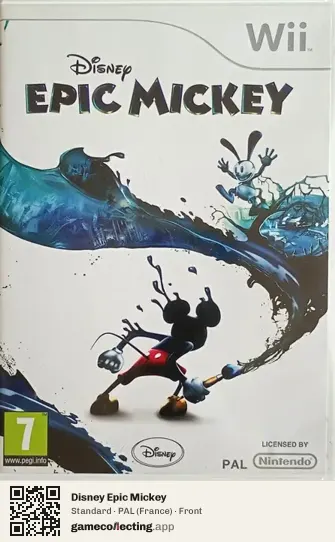 Disney Epic Mickey Nintendo Wii, France box front