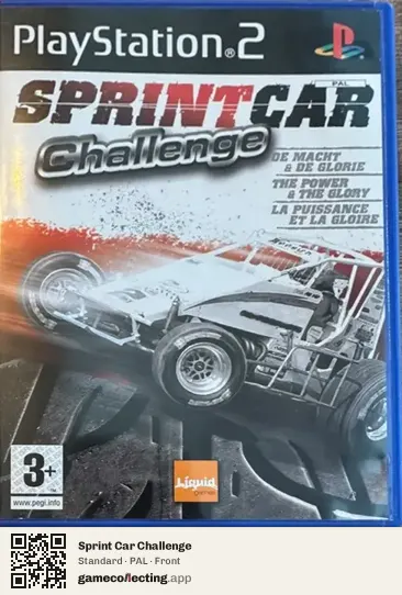 Sprint Car Challenge PlayStation 2, PAL box front