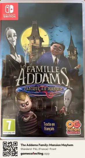 The Addams Family: Mansion Mayhem Nintendo Switch, France box front