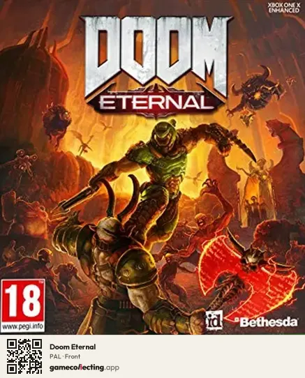 Doom Eternal Xbox One, PAL box front