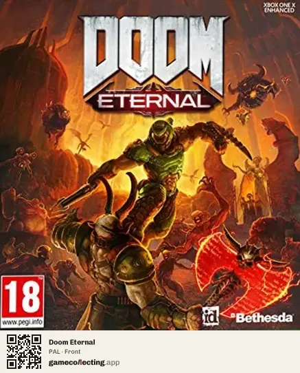 Doom Eternal Xbox One, PAL box front