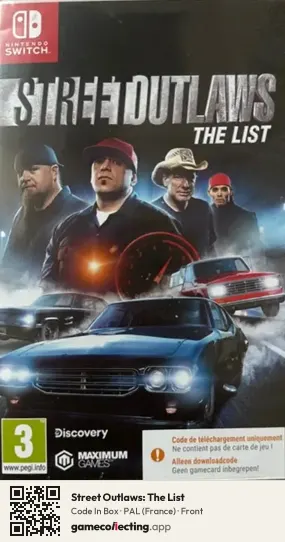 Street Outlaws: The List Nintendo Switch, France box front