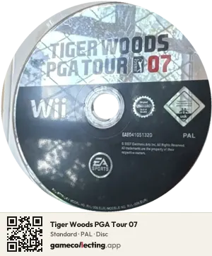 Tiger Woods PGA Tour 07 Nintendo Wii, PAL disc