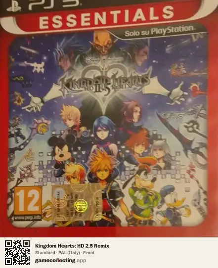 Kingdom Hearts: HD 2.5 Remix PlayStation 3, Italy box front