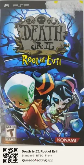 Death Jr. II: Root of Evil PlayStation Portable, NTSC box front