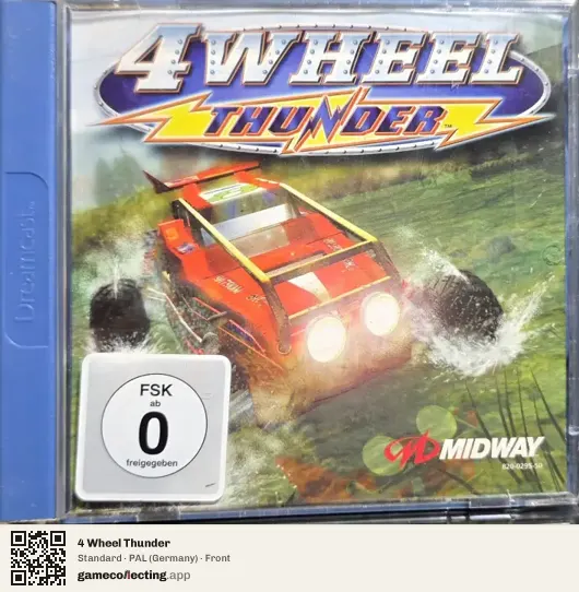 4 Wheel Thunder Sega Dreamcast, Germany box front
