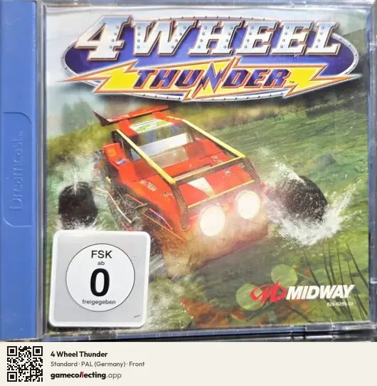 4 Wheel Thunder Sega Dreamcast, Germany box front
