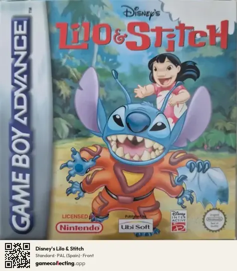 Disney's Lilo & Stitch Game Boy Advance, Spain box front