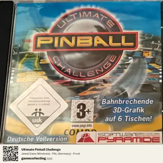 Ultimate Pinball Challenge Computer, Germany box front