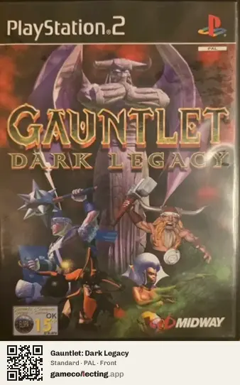 Gauntlet: Dark Legacy PlayStation 2, PAL box front