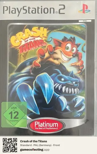 Crash of the Titans PlayStation 2, Germany box front