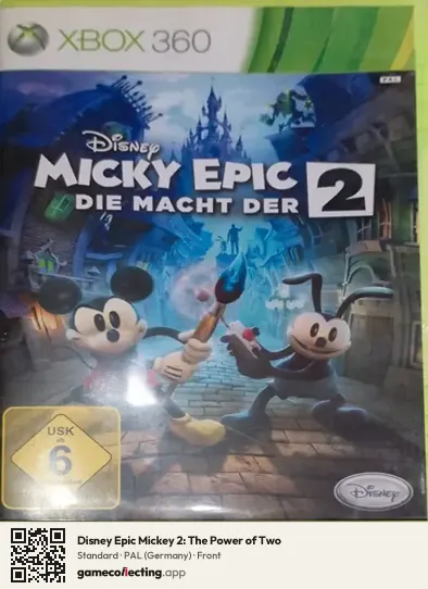 Disney Epic Mickey 2: The Power of Two Xbox 360, Germany box front
